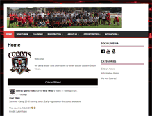 Tablet Screenshot of cobrasportsclub.com